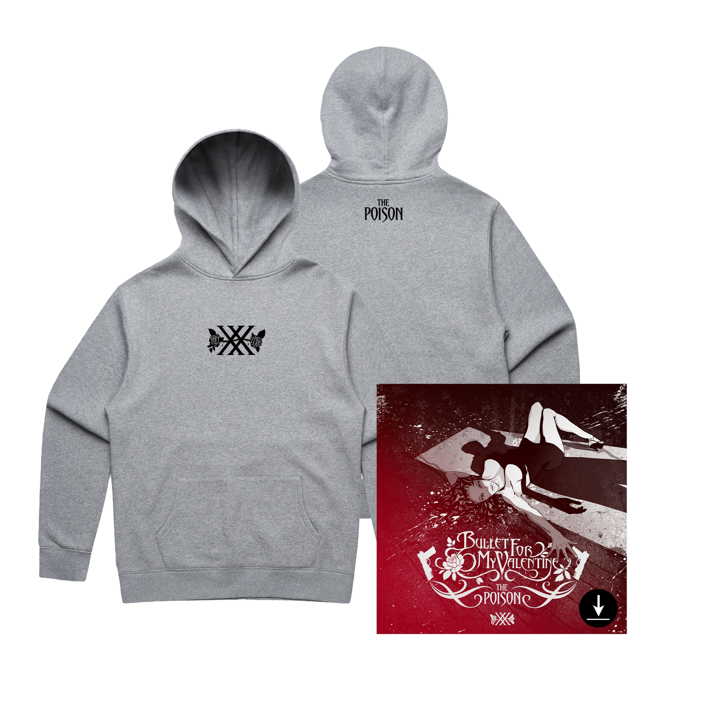 The Poison (20th Anniversary) Hoodie + Choice of Music Format